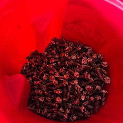 Bulk Hardware Lot – Screws, Nails, Zip Ties & More (Assortment in Coffee Tubs)