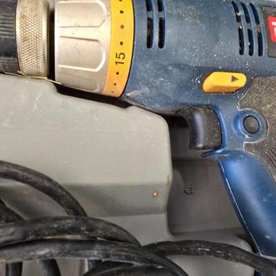 Ryobi Variable-Speed Corded Drill with Collated Screw Strips