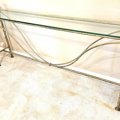 Vintage Hollywood Regency Style Console Table