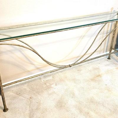 Vintage Hollywood Regency Style Console Table