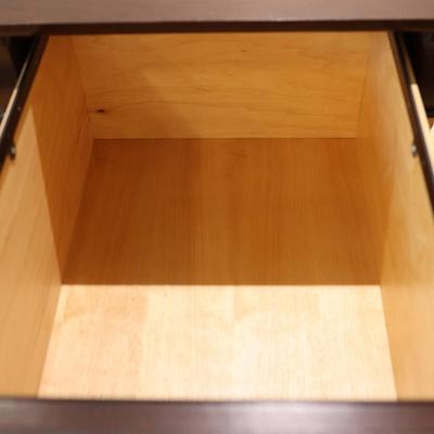 Mahogany Locking Three Drawer Filling Cabinet