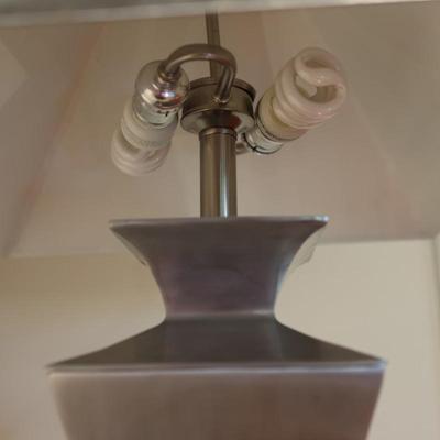 Sculptural Metal Table Lamp