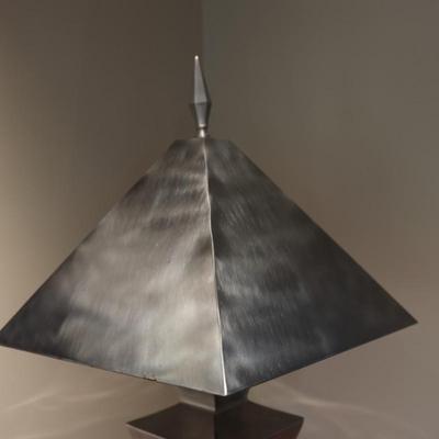 Sculptural Metal Table Lamp