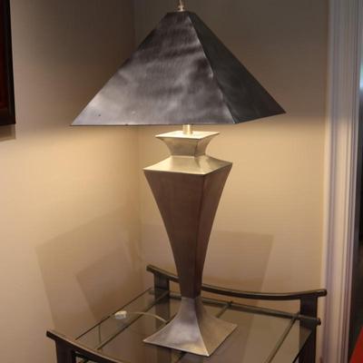 Sculptural Metal Table Lamp