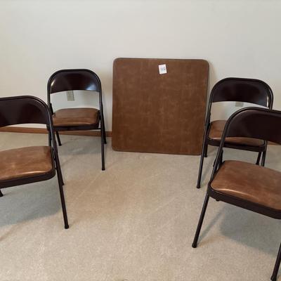 Card Table and Chairs
