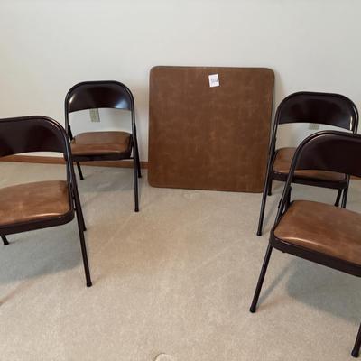 Card Table and Chairs