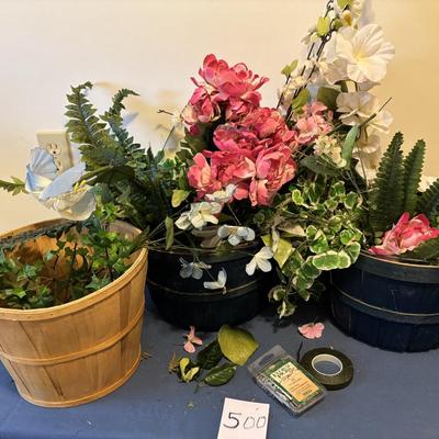 Basket and Flowers