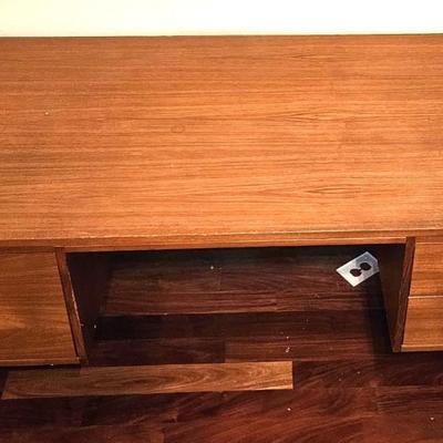 Danish Modern Teak Desk with 4 Drawers