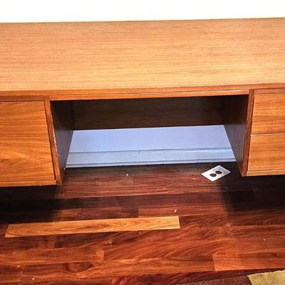 Danish Modern Teak Desk with 4 Drawers