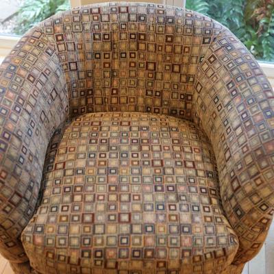Bonita Interiors Pair of Swivel Club Chairs (See Details)