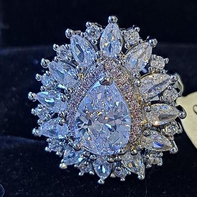 Moissanite Sterling silver Ring