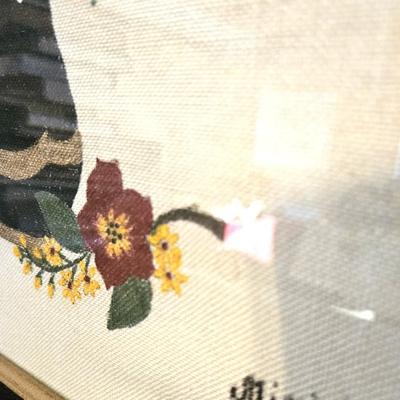 Mid Century Crewel Embroidery