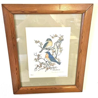 1974 Anne Worsham Richardson Signed, Framed, And Matted Print W/ Congressional Record