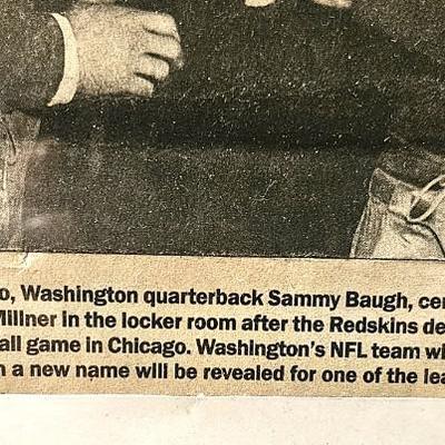 Washington Redskins Memorabilia