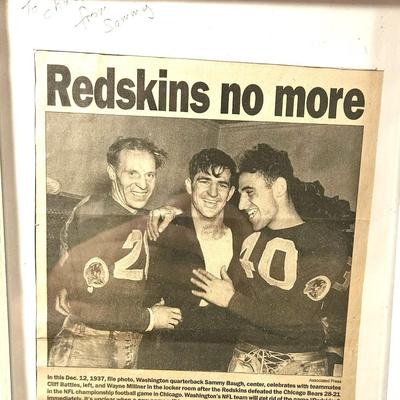 Washington Redskins Memorabilia