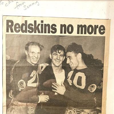 Washington Redskins Memorabilia