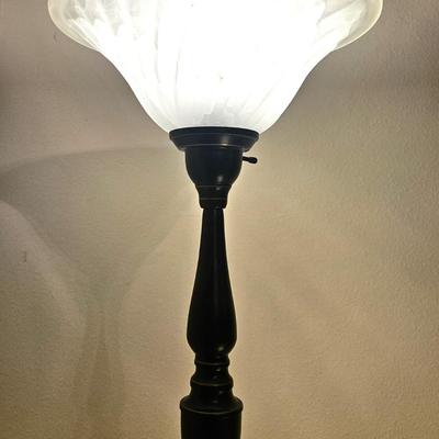 2 Light Black Floor Lamp