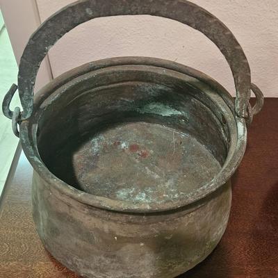 Brass Caldron and Copper Pot
