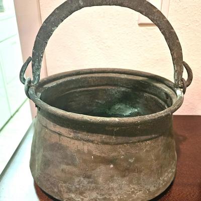 Brass Caldron and Copper Pot