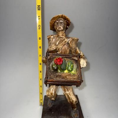 Vintage paper Mâché, Mexican folk art figurines. 