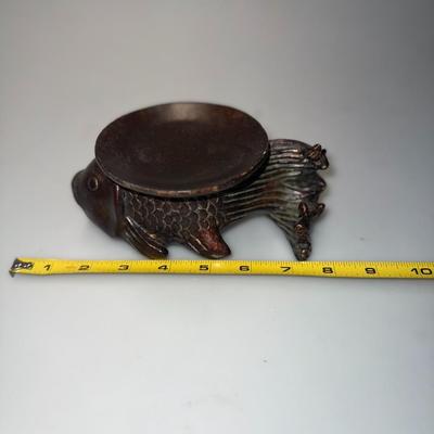 Vintage Koi Fish Candle Holder