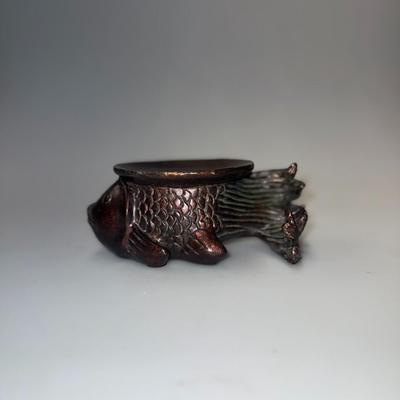 Vintage Koi Fish Candle Holder