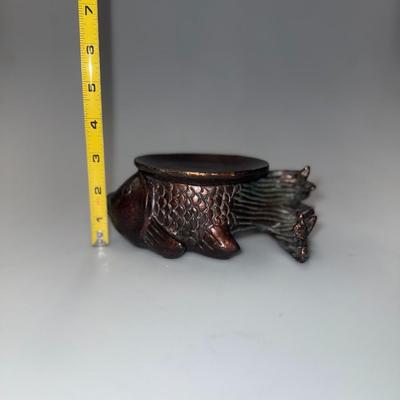 Vintage Koi Fish Candle Holder