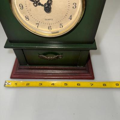 Green Wooden Quartz Clock, Exclusive Designs