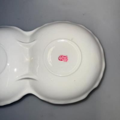 Vintage Lefton Divided Serving Candy Nut Plate Snack Dish Grapes