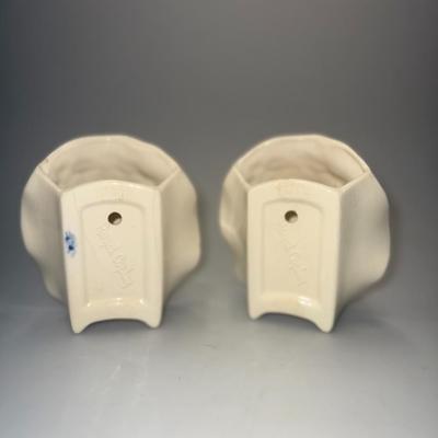 Set of 2 Royal Copley Vintage Wall Pocket