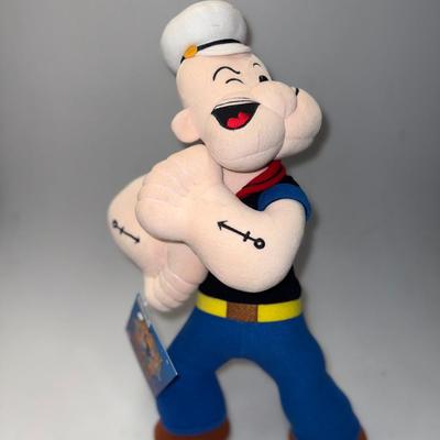 Vtg. Talking PopEye 20" (Does work!)