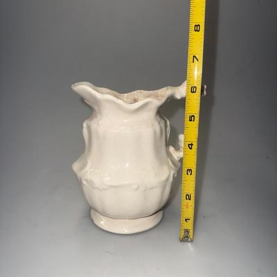 Vintage 1970’s White Ironstone Wash Basin and Pitcher