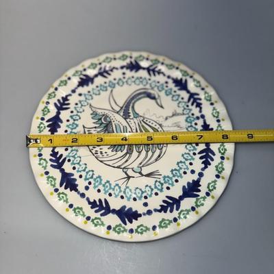 Anthropologie Swan 8.5" Dessert / Salad Plate Tula Earthenware