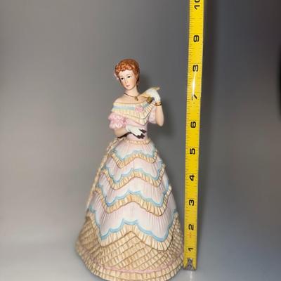 Lenox Belle of the Ball Porcelain Figurine Lady w Purse VERY GOOD CONDITION