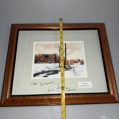Idaho's Congressman Mike Simpson Signed Artwork done in 2002.