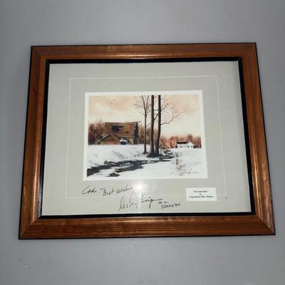 Idaho's Congressman Mike Simpson Signed Artwork done in 2002.