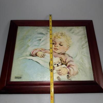 Florence Kroger "Sweet Dreams" Litho Print Framed Art 