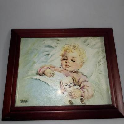 Florence Kroger "Sweet Dreams" Litho Print Framed Art 