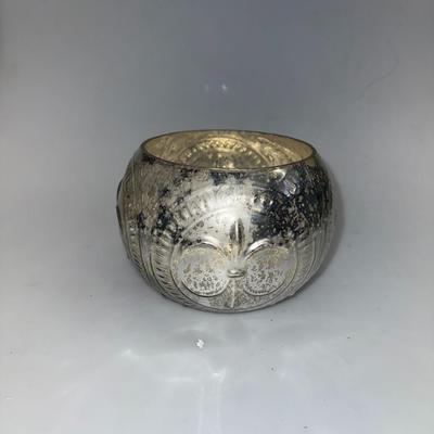 Anita bowl/ candle ( Mercury Glass)