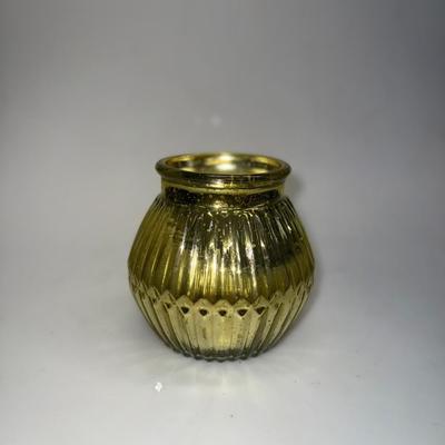 Green colored canister ( Mercury Glass)