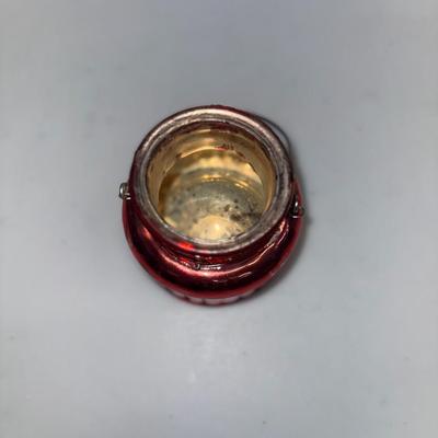 Red Canister for tea lights ( Mercury Glass)