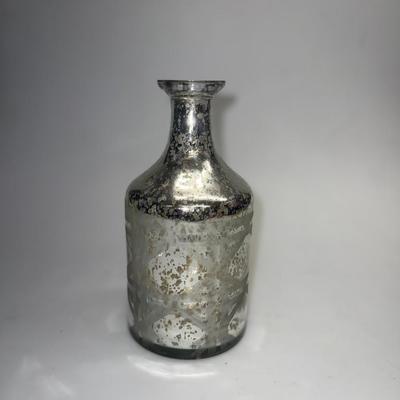 LARGE Glass Bottle Mirror Mercury Glass 