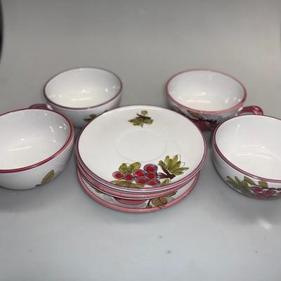 Italian Tea cups and saucers