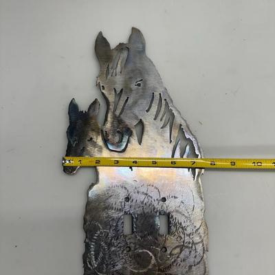 Horse Metal Light switch cover