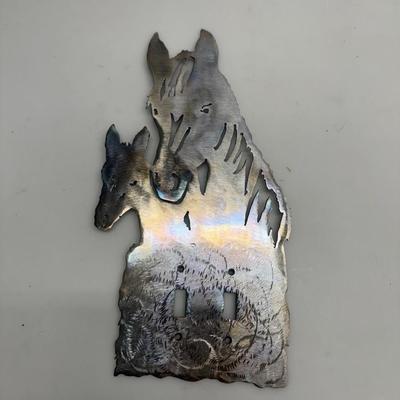 Horse Metal Light switch cover