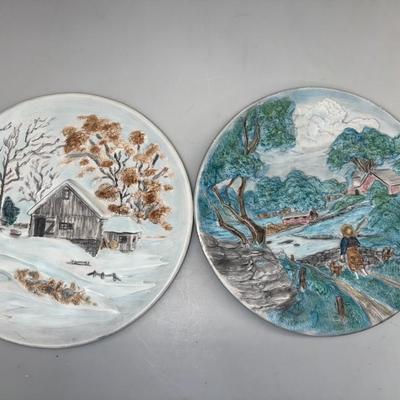 Vintage 3 D Ceramic Byron Molds Seasonal(Set of 4)