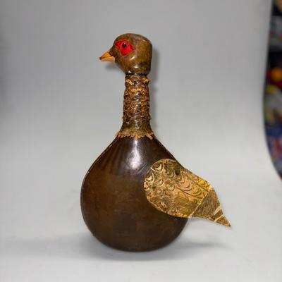 Vintage Leather Duck Bottle.