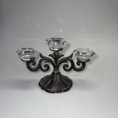 Black Metal Décor with glass knobs