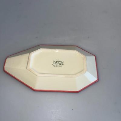 Avon : Sweet Country Harvest Ceramic Spoon Rest With Assorted Fruit Theme