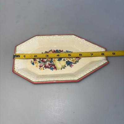 Avon : Sweet Country Harvest Ceramic Spoon Rest With Assorted Fruit Theme